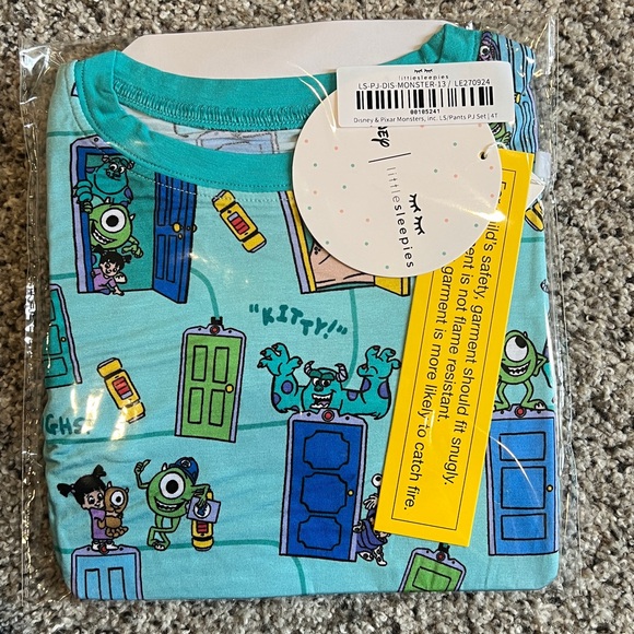 Little Sleepies x Monsters Inc long sleeve set - 4T
